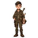 in their early 20s with intelligent, curious eyes. wears practical, modern attire: a multi-pocketed field jacket over a simple shirt, durable cargo pants or jeans, and sturdy work boots. carries a worn leather satchel filled with tools, journals, and arti