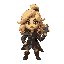 woman warror blonde curls