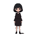 character for a mysterious horror game in the setting of arthouse films such as all about lily chou-chou, wandering: rurou no and most importantly the setting of the ave mary from love exposu