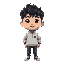  "create a highly detailed 3d model of sung jin-woo, the main character from the webtoon 'solo leveling'.the model should capture his distinctive features, including his youthful appearance, dark hair