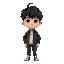  "create a highly detailed 3d model of sung jin-woo, the main character from the webtoon 'solo leveling'.the model should capture his distinctive features, including his youthful appearance, dark hair