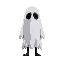 spooky ghost, front on