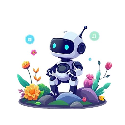 o nome do meu projeto é : coderbyte, crie uma logo tema visual: "cyber garden" (jardim cibernético) conceito central "robôs aprendendo em um mundo digital vibrante e amigável" um universo onde tecnologia e natureza se encontram - robôs fofos explorando am