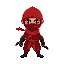 ninja red and black