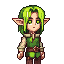 green blond elf