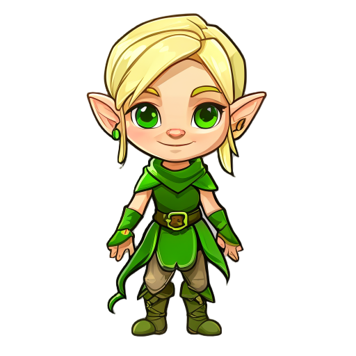 green blond elf