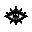 black logo in the shape of an eye for a secret organization