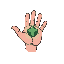 hand in palm symbol