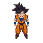 goku criança do dragon ball advance adventure gba andando 