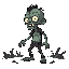 create a zombie for 2d sidescroller game in a post-apocalyptic world. 
