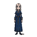 queen blue eyes blue dress, like the elders scrools daggerfall 