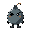 serious locking bomb with ambitions and a little cuties i want it to be round don't have hands or legs and in 32 × 16 pixel 