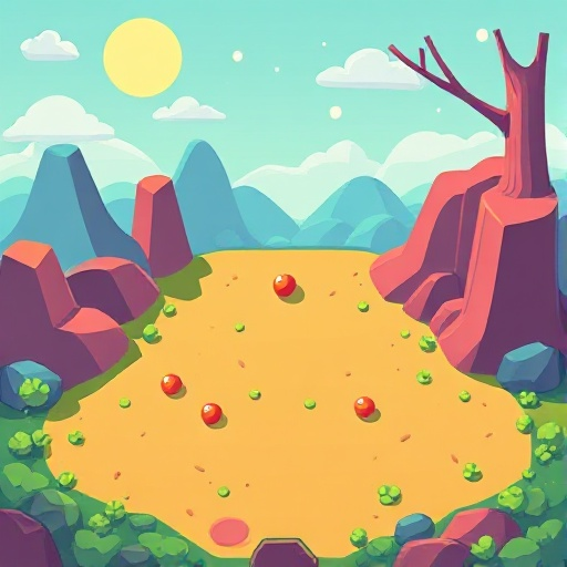 i am making a game similar to pong in unity 6 and i need a sprite to be the field of the game. create the sprite using the attached image as a reference and with a top-down perspective. there should be no objects in the middle of the field.
