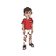 a soccer player from snes style