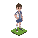 a soccer player from snes style