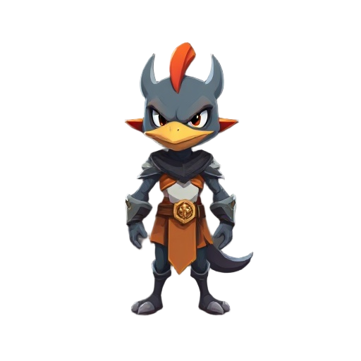 cogumelo guerreiro,cores vibrante,pixel artes