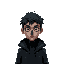 neo noir goth loner . gardener and friend of crows he perfecta the company of voices as opposed to other humans.