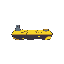 create a platform, simple, futuristic, rectangular, depthless, 2d, yellow pain