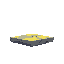 create a platform, simple, futuristic, rectangular, depthless, 2d, yellow pain
