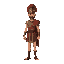 roman soldier character with skinny proportions for use in rts game, minimalist, in the style of fertile crescent game assets