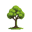  a cartoon plain tree