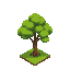  a cartoon plain tree