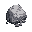 rounded gray rock with soft shading and subtle highlights. the stone must be a whole, they must not be scattered. make sure it's not too dark and has a slightly light outline