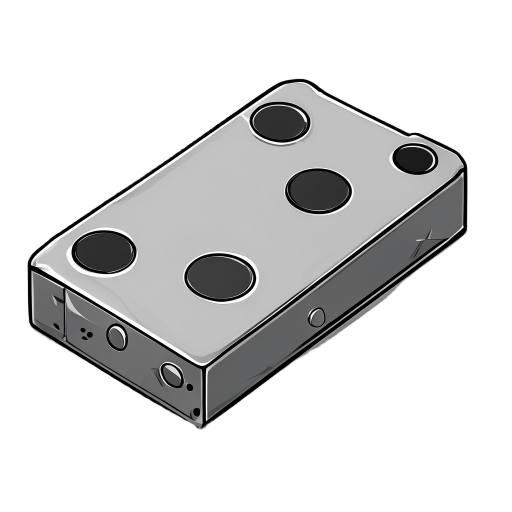 an domino saw from top with the pips 5-5
