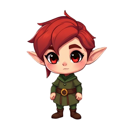 elf with red hair