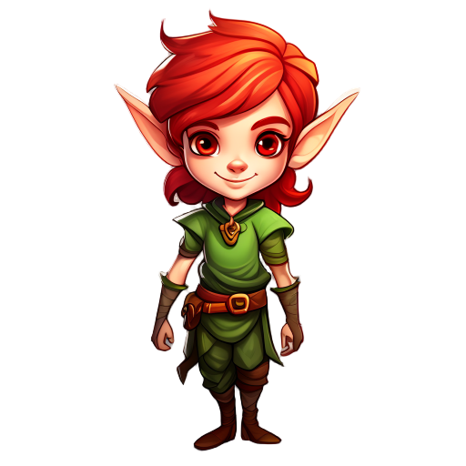 elf with red hair