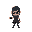 generate a template for a cute human rogue character. position it so that it can be animated easily
