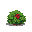 a bush with 3 red berries