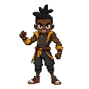 joão "o mestre": aparência: lutador negro e brasileiro com traje de luta inspirado em animes. habilidades: ataque especial: raschid's rush (sequência rápida de chutes e socos) transformação: kamehameh