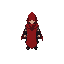 mage with red cape topdown view