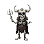 a skeleton viking