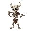 viking skeleton with an axe