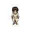  androgynous child wearing simple clothes and have messy hair