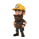 bearded miner's profile