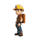 miner side view