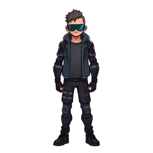 cyberpunk man