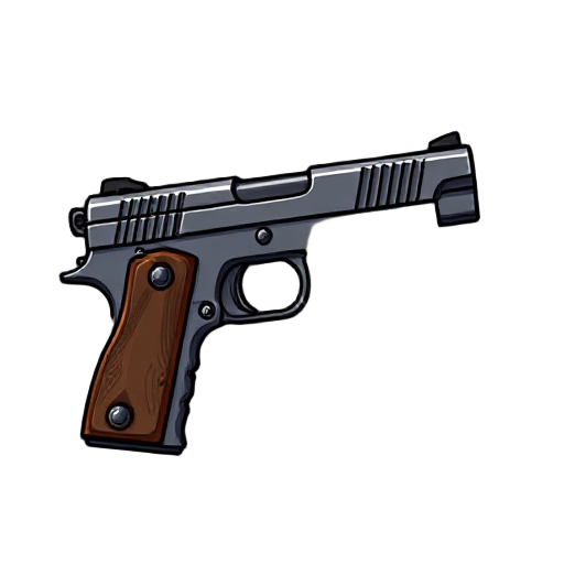 1911 pistol like classic doom png, focused like doom