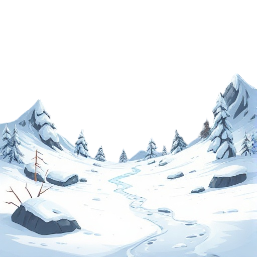 mundo postapocalíptico en la nieve. tonos apagados y oscuro