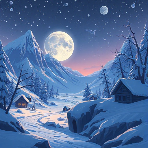 mundo postapocalíptico en la nieve. tonos apagados y oscuro