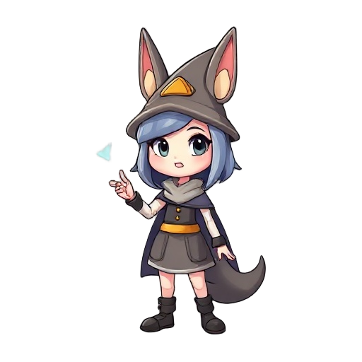 personaje con una varita magica y un gorro de conejo