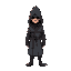 hooded guy that resembles the cloaked wizard from the enigma cover