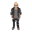 a defaut male person, bald and teen man on the actuals days