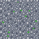 "generate a seamless pixel art gravel tile in a top-down 2d perspective. the tile should resemble minecraft's gravel but be designed specifically for a top-down view. the texture should consist of var