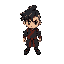 faça a sprite do tanjiro kamado em top down