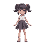 a girl wear skirt 