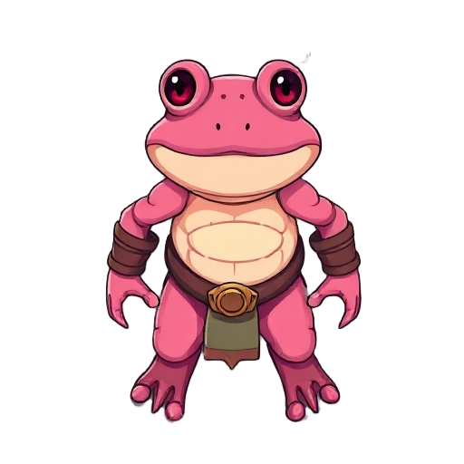 pink frog warrior
